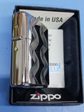 Zippo Double Twister Emblem Brushed Chrome 24871