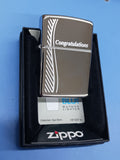Zippo Congratulations High Polish Chrome 24878