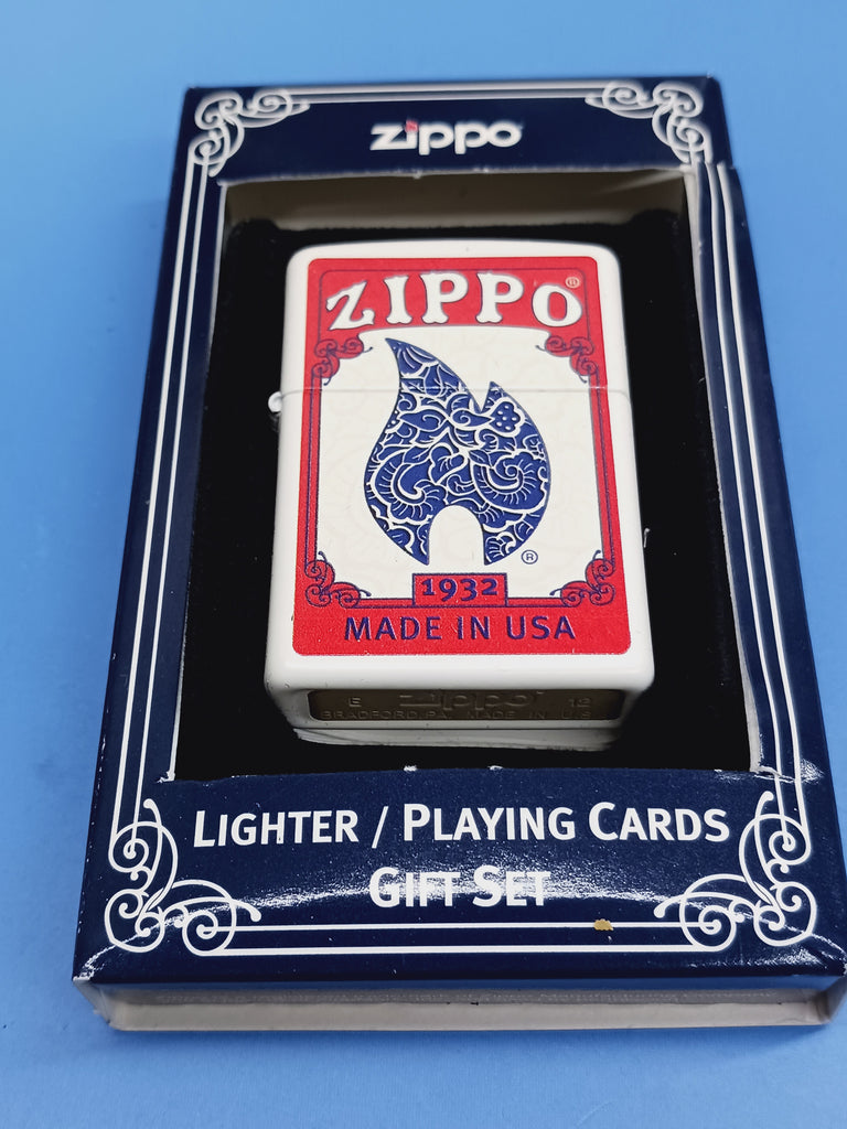 Vintage Bucks Cigarettes Zippo Lighter, offers 1991 (w/ Playing Cards)