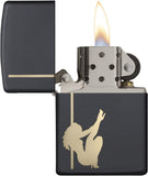 Zippo Sexy Pole Girl Black Matte 24892