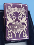 Zippo 24954 harley-davidson logo purple Tribal abyss 24954