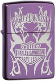 Zippo 24954 harley-davidson logo purple Tribal abyss 24954