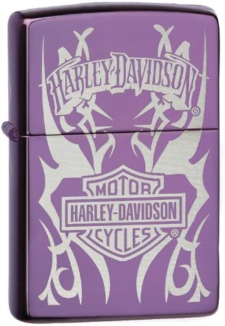Zippo 24954 harley-davidson logo purple Tribal abyss 24954