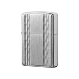 Zippo Vertical Diamond Cut Emblem Brushed Chrome 24994