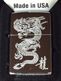 Zippo Engraved Dragon High Polished Chrome 250-26860