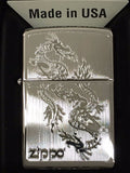 Zippo Engraved Dragon High Polished Chrome 250-38900