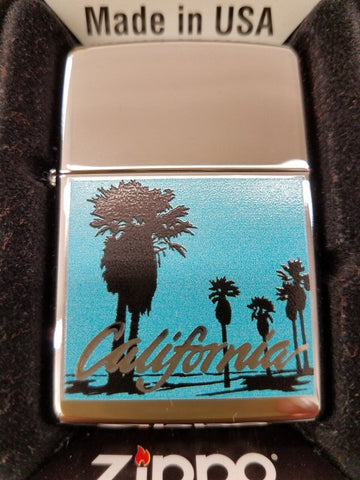 Zippo California Palm Tree High Polished Chrome 250-59306