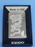 Zippo Engraved Dragon High Polished Chrome 250-26860