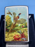 Zippo Linda Picken Pheasant Red Barn Street Chrome 28010