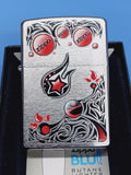 Zippo Stars Plane Brushed Chrome 28056