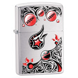 Zippo Stars Plane Brushed Chrome 28056