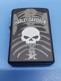 Zippo Classic Harley Davidson Skull Black Matte 28085