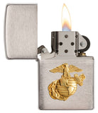 Zippo US Marines Emblem Brushed Chrome 280MAR