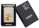 Zippo US Marines Emblem Brushed Chrome 280MAR