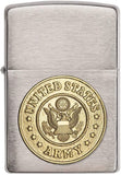Zippo US Army Emblem Brushed Chrome 280ARM