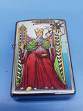 Zippo Tarot Card Justice High Polish Chrome 28138