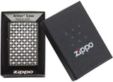 Zippo Armor Engine Turn Star HP Black Ice 28186