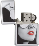 Zippo Sexy Girl in Sunglasses High Polish Chrome 28274