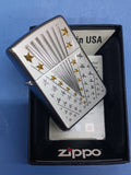 Zippo Flag Satin Chrome 28277