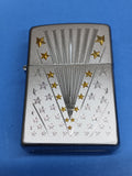 Zippo Flag Satin Chrome 28277