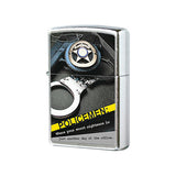 Zippo Street Chrome Police Badge handcuffs Lighter 28279