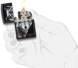 Zippo White Wolf Black Matte 28303