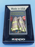 Zippo Black Matte Fireman Coat 28316