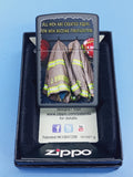 Zippo Black Matte Fireman Coat 28316