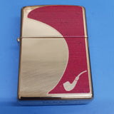 Zippo Pipe Red High Polish Brass Lighter 28322