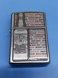 Zippo Jim Beam Emblem Street Chrome Lighter 28344