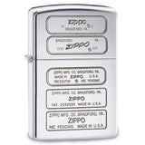 Zippo Stamp High Polish Chrome 28381