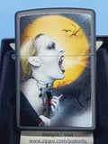 Zippo Screaming Vampire Black Matte 28435