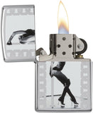 Zippo Sexy Pole Dancer High Polish Chrome 28448
