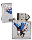 Zippo American Eagle Present to Obama High Polish Chrome 28449