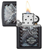 Zippo Harley-Davidson Logo and Eagle Black Matte 28485