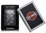 Zippo Harley-Davidson Logo and Eagle Black Matte 28485
