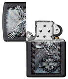 Zippo Harley-Davidson Logo and Eagle Black Matte 28485