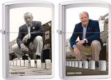 Zippo A Series in Time Two-Lighter Set Brushed Chrome 28546