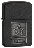 Zippo US Army Emblem Black Crackle 28583