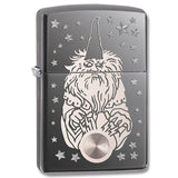 Zippo Wizard and Crystal Ball Black Ice 28644