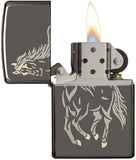 Zippo Running Stallion Black Ice 28645