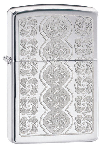 Zippo Swirled Circles High Polish Chrome 28657