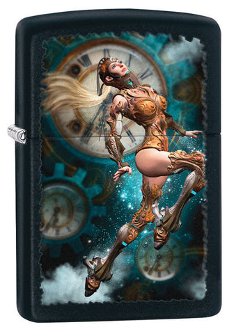 Zippo Steampunk Aviator Girl Black Matte 28670