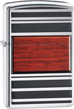 Zippo Pipe Lighter Steel and Wood HP Chrome 28676