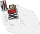 Zippo Pipe Lighter Steel and Wood HP Chrome 28676