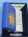 Zippo Sun, Moon and Stars Royal Blue Matte 28791