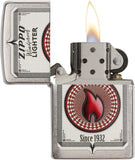 Zippo Trading Cards Brushed Chrome 28831