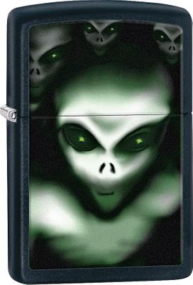 Zippo Aliens Black Matte 28863