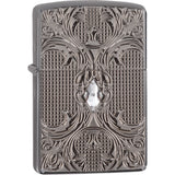 Zippo Crystal Lattice Black Ice Armor 28956