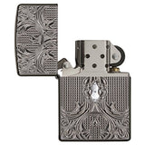 Zippo Crystal Lattice Black Ice Armor 28956